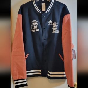 Disney Mickey & Minnie Varsity Jacket Size XL